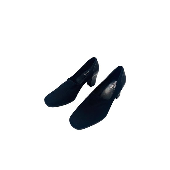 Lauren Blackwell Shoes - Lauren Blackwell Taylor Heels Slip On Career Wear Two Toned Womens Shoes Black 9